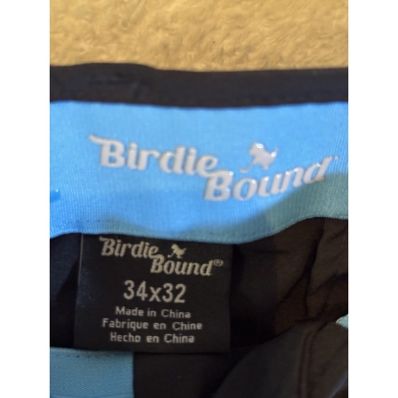 Bird Dogs Pants Men 34x32 Boom For Your Boomstick Performance Chino Golf Black - Picture 3 of 5